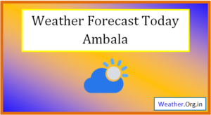 ambala weather today