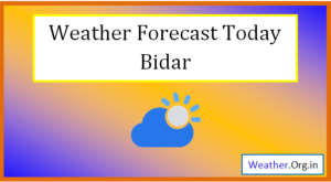 bidar weather today
