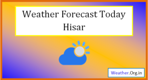 hisar weather today
