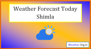 shimla weather today